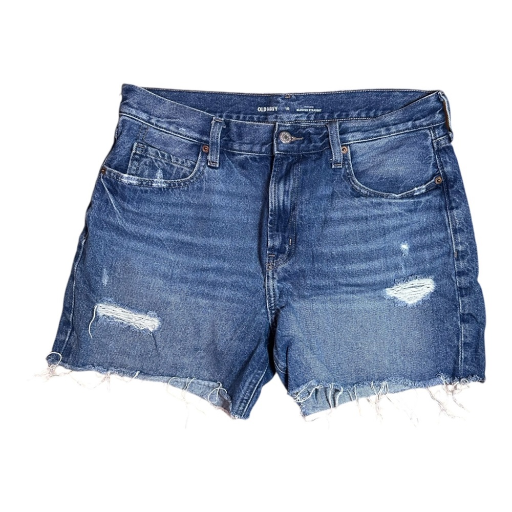 old navy slouchy jean shorts